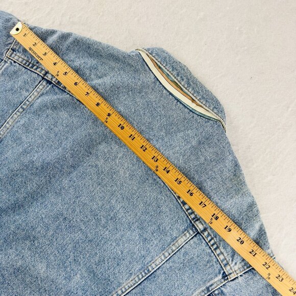 VTG 80s Levi's Mens L Type III Trucker Jacket Aztec Blanket Lined USA Made 70417 - Picture 13 of 14